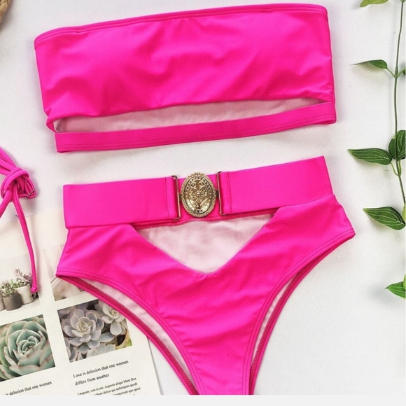 Brazilian Style Push Up High Waist Bikini - Picture 3 of 5